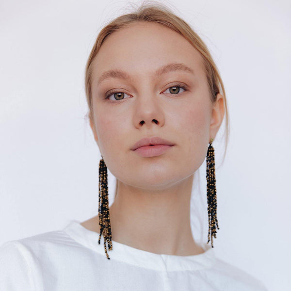 Riya Glass Beads Earrings - Project Três